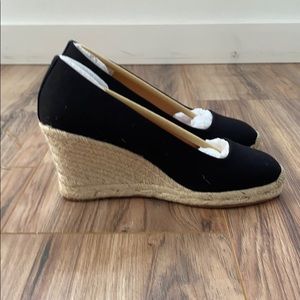 Brand new J Crew canvas espadrille wedges